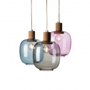 Picia灯：吹制玻璃与天然软木的华丽组合