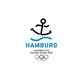 德国汉堡申办2024年奥运会标志新鲜出炉