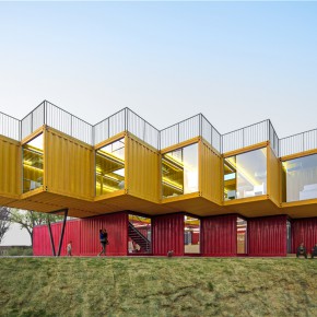 众建筑的新项目“叠装叠” Container Stack Pavilion