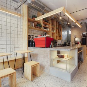 用最简单的材料打造一家33㎡的咖啡店