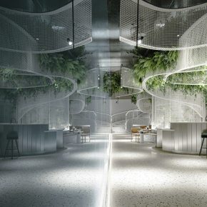峻佳设计 | 福州万科金域时代营销中心，一处未来咖啡馆