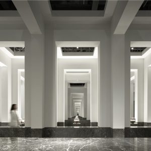 共生形态 | 2021年广州设计周幻影灰大理石展厅